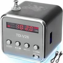 Nešiojama belaidė kolonėlė TD-V26, FM radijas, USB, AUX, micro SD
