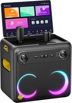 Karaokės sistema Ikarao Break X2, 300 W, 10,1" ekranas, 2 LED mikrofonai