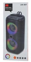 Nešiojama „Bluetooth“ kolonėlė LM-897 su LED RGB apšvietimu, FM radiju, 10 W