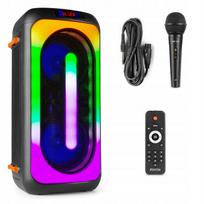 Nešiojama kolonėlė BoomBox su LED apšvietimu, mikrofonu ir nuotoliniu valdymu