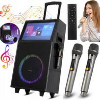 Nešiojama karaokė garso kolonėlė su Bluetooth, USB ir mikrofonu