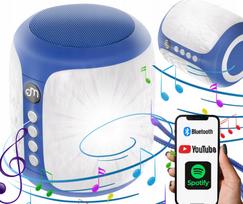 Belaidė Bluetooth kolonėlė su LED lempute ir spalvotu apšvietimu