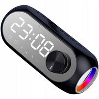 Bluetooth kolonėlė su žadintuvu ir LED RGB, 1200mAh baterija, 3 viename