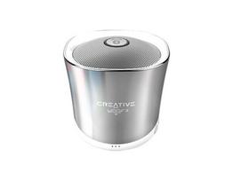 Nešiojama „Creative Woof3“ Bluetooth kolonėlė, žiemos sidabro, 1 W
