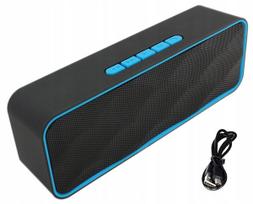 Bluetooth belaidė garso kolonėlė su USB, FM radiju, mėlyna