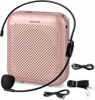 Nešiojama kolonėlė NORWAY DIGITAL VOICE AMPLIFIER, rožinė, 10 W