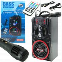 Bluetooth karaoke kolonėlė, 90 W, FM, USB, su nuotolinio valdymo pultu