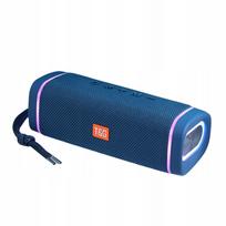 Belaidė kolonėlė T&G TG375 su žemais dažniais, FM radiju, „Bluetooth“, LED apšvietimu, mikrofonu, mėlyna