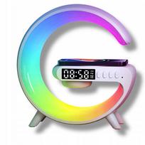 Bevielė Bluetooth kolonėlė su indukcine įkrovimo stotele, RGB apšvietimu ir žadintuvu