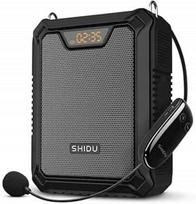 Garsiaakalbis stiprintuvas SHIDU AL121, 30 W, Bluetooth, su UHF laidiniu mikrofonu
