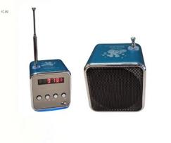 Nešiojama kolonėlė TD-V26 su Bluetooth, MP3, FM radiju, mėlyna