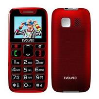 Mobilusis telefonas EVOLVEO EasyPhone, su įkrovimo stovu, raudonas, senjorams