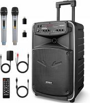 Karaokės rinkinys GEYGUY GTSK12-2 su 2 USB, „Bluetooth“ ir DSP mikrofonais