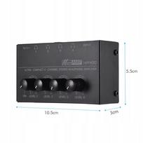 Mini garso stiprintuvas HA400, 4 kanalai, stereo