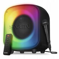 Nešiojama belaidė kolonėlė SVEN PS-555, 65 W, Bluetooth, su karaoke mikrofonu