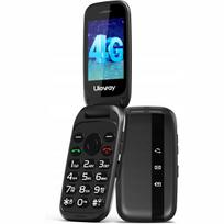 Mobilusis telefonas Ufferson Flip, 4G, vyresnio amžiaus žmonėms, dvi SIM, dideli mygtukai, SOS funkcija