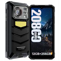 Išmanusis telefonas HOTWAV W11, 6+6/256GB, 20800mAh, juodas, 2 vnt.