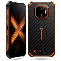 Išmanusis telefonas HAMMER Energy X2 5G/4G, 8GB/265GB, juodas ir oranžinis, 2 vnt.