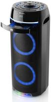 Nešiojama Bluetooth kolonėlė su karaoke mikrofonu, FM radiju, CD, LCD ekranu ir LED apšvietimu