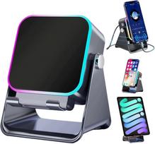 Indukcinė nešiojama telefono kolonėlė su 5000 mAh išorine baterija, 5 viename