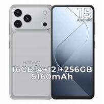 Išmanusis telefonas HOTWAV A17 Pro Max, 16GB / 256GB, sidabrinis, 4G (LTE)
