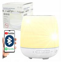 Nešiojama belaidė Bluetooth kolonėlė su LED lempa nuo uodų, balta