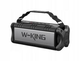 Nešiojama Bluetooth kolonėlė W-King D8, 90W, IPX6, su Powerbank funkcija, AUX, juoda/sidabrinė