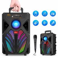 Nešiojama Bluetooth karaoke kolonėlė su mikrofonu
