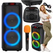 Nešiojama „Bluetooth“ kolonėlė su karaoke mikrofonu, 300 W