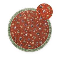 Raudonos spalvos/žalios spalvos apvalios formos kilimas su Kalėdų motyvu ø 160 cm Toy's Delight Nostalgic Noel Red Green – Villeroy&Boch
