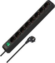 Ilgiklis BRENNENSTUHL Eco-Line, 8 lizd., 3m, su įž., su jungikliu, 3x1,5, juodos sp., 1159300018