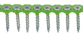 GKP sraigtai juostoje ESSVE Kombi, 3,9 x 30 mm, cinkuoti, 1000 vnt.