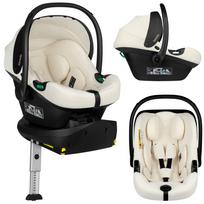 Nešiojama autokėdutė su lopšiu Lionelo Astrid I-Size Set Plus, kreminė sp., 1 - 13 kg