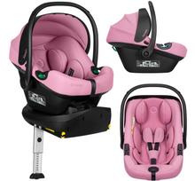 Nešiojama autokėdutė su lopšiu Lionelo Astrid I-Size Set Plus, rožinė sp., 40 - 87 cm