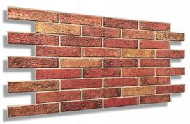 Eurodeco Sienų plokštė raudona plyta oranžinė plyta 3d plytų siena Cpvc8