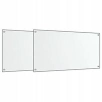 Apsauginė virtuvės panelė 80x40cm, skaidri, grūdintas stiklas, 6mm