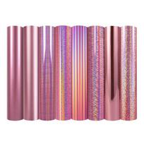 Teckwrap holografinės lipnios vinilo plėvelės, 30,5 x 30,5 cm, 8 lapai/pak. skirtos amatų pjaustytuvams, ženklų braižytuvams