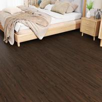 Yullpaper vinilinė grindų danga, pvc grindų danga, lipnios medžio imitacijos, lipnios plytelės, grindys vonios kambariui, miegamajam, tamsiai rudos medžio imitacijos plytelių lipdukai, grindys, 4 vnt. pakuotė, 90 cm x 15 cm, pvc grindys