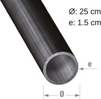 Šalto profilio plieninis apvalus vamzdis 1 metras 25 x 1,5 mm