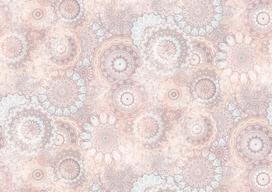 Rasch tapetai 362978 - fototapetai ant neaustinės medžiagos su gėlių apskritimais rožinės, šviesiai mėlynos ir kreminės spalvos iš kolekcijos Magicwalls - 3,00 m x 4,24 m (i x P)