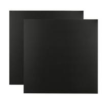 Aliuminio plokštės 300x300mm, 1mm storio, juodos (2 vnt.)
