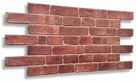 Lipnus sienų panelis Pvc Raudona plyta Raudonos plytos Siena 3d Cpvc12