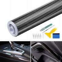 Carbon 6d blizgi automobilinė plėvelė, auto carbon 5d blizgi juoda su kanalais, 300 cm
