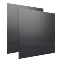 2 aliuminio metalinių plokščių rinkinys, juodos spalvos, 300 x 300 x 1 mm aliuminio lakštas, pjaustytas aliuminio lakštas, 1 mm aliuminio lakštas, pagamintas iš 5052 aliuminio, aliuminio kompozicinė plokštė, juoda, skirta pramoniniam "pasidaryk pats"