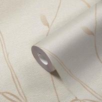 A.s. Création Pure Elegance 397671 flizelininiai tapetai su gėlių raštu 0.53 x 10.05 m smėlio kreminės rudos spalvos tapetai su gėlių vijokliais, pagaminti Vokietijoje
