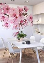 Rasch 890600 fototapetas flizelinas su vyšnių žiedais rožinės, rudos ir baltos spalvos iš kolekcijos Magicwalls, 2,65 m x 2,12 m (i x P)