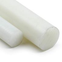 Poliamido Pa6 apvalus strypas, natūralus, skersmuo 150 mm, plastikinio strypo ilgis 500 mm, poliamido apvali medžiaga, supjaustyta pagal dydį