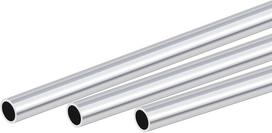 Sourcing map 6063 aliuminio apvalūs vamzdžiai 10 mm išorinis skersmuo 8 mm vidinis skersmuo 300 mm ilgio vamzdžių pakuotė iš 3 vnt.