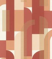 Rasch Selection 480030 flizelininiai tapetai grafinis oranžinis 10.05 m x 0.53 m