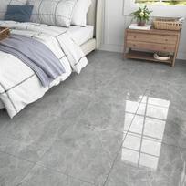 Yullpaper pvc grindų danga, lipnios laminato pilkos spalvos vinilinės grindų plytelės, lipnios, vandeniui atsparios vonios kambario plytelės, grindų paketas iš 4 vnt., 30 cm x 30 cm, lipnios vinilinės plytelės